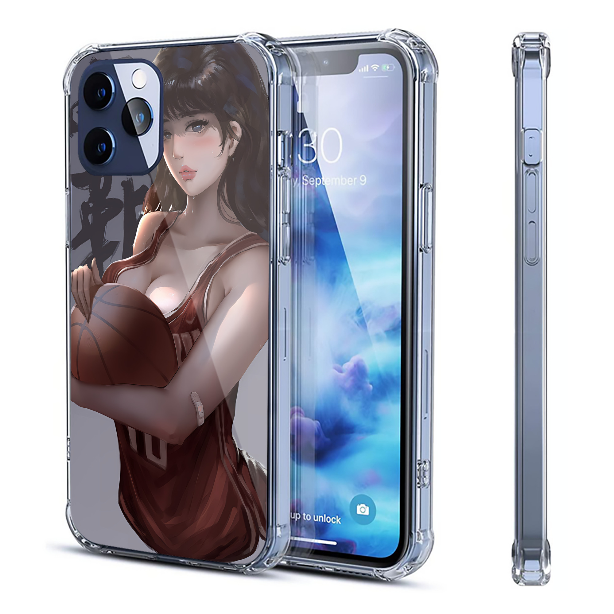 （画像用） SLAM DUNK／スラムダンク 【iPhone 12シリーズ対応】透明スマホケース（クリアソフトケース）